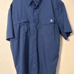 Huk Men's Navy Button Down Shirt